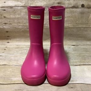 Pink Hunter Original Rainboot, Size US 13B/1G